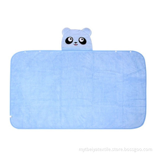 Cute and bright organic baby towel adapt to baby